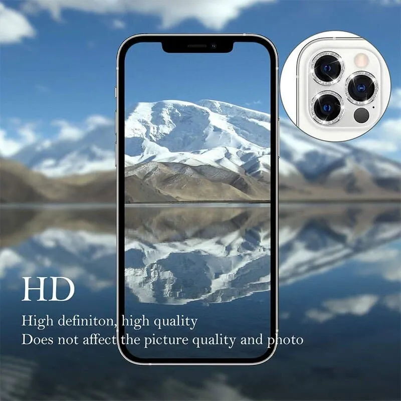 KALJENO STAKLO HARD DIAMOND ZA KAMERU (LEĆ) ZA IPHONE 15 PRO/15 PRO MAX BLACK (LEĆ 3KOM)