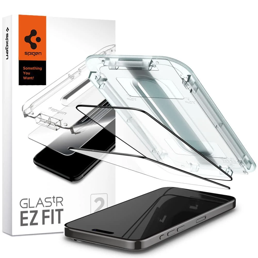 Spigen – Glas.tR EZ-FIT (2 kom) AGL06873 za iPhone 15 Pro Max