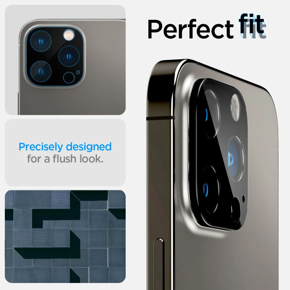 SPIGEN OPTIK.TR ZAŠTITNIK ZA KAMERU 2-PAK IPHONE 14 PRO / 14 PRO MAX / 15 PRO / 15 PRO MAX CRNA MASKA