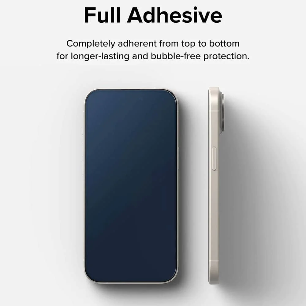 Ringke Cover Display ID Glass kaljeno staklo za iPhone 15 -crno