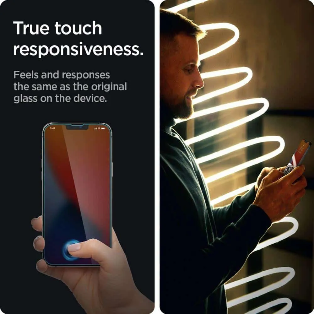 KALJENO STAKLO SPIGEN GLAS.TR SLIM IPHONE 13/13 PRO / IPHONE 14 / 16 e PRIVACY