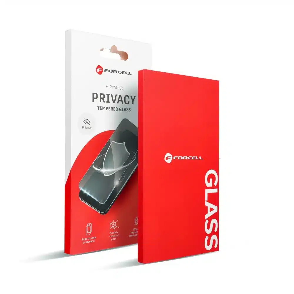 Kaljeno staklo Forcell Privacy Glass Anti-spy za iPhone 16 Pro crno