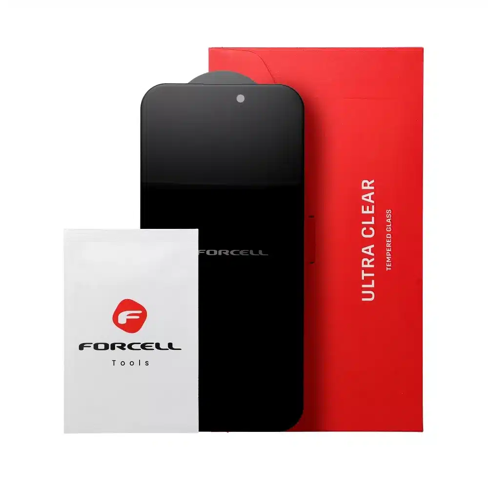Kaljeno staklo Forcell Privacy Glass Anti-spy za iPhone 16 Pro crno