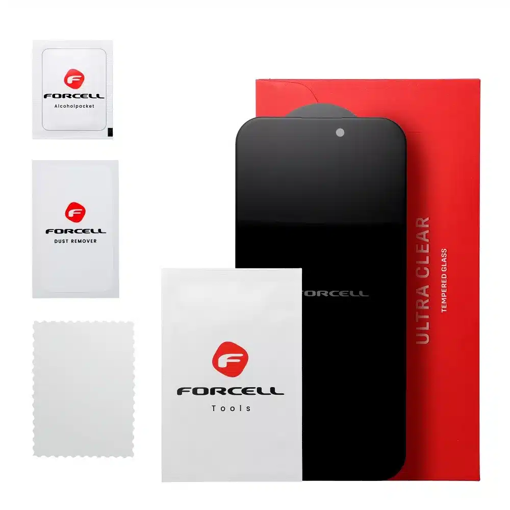 Kaljeno staklo Forcell Privacy Glass Anti-spy za iPhone 16 Pro crno