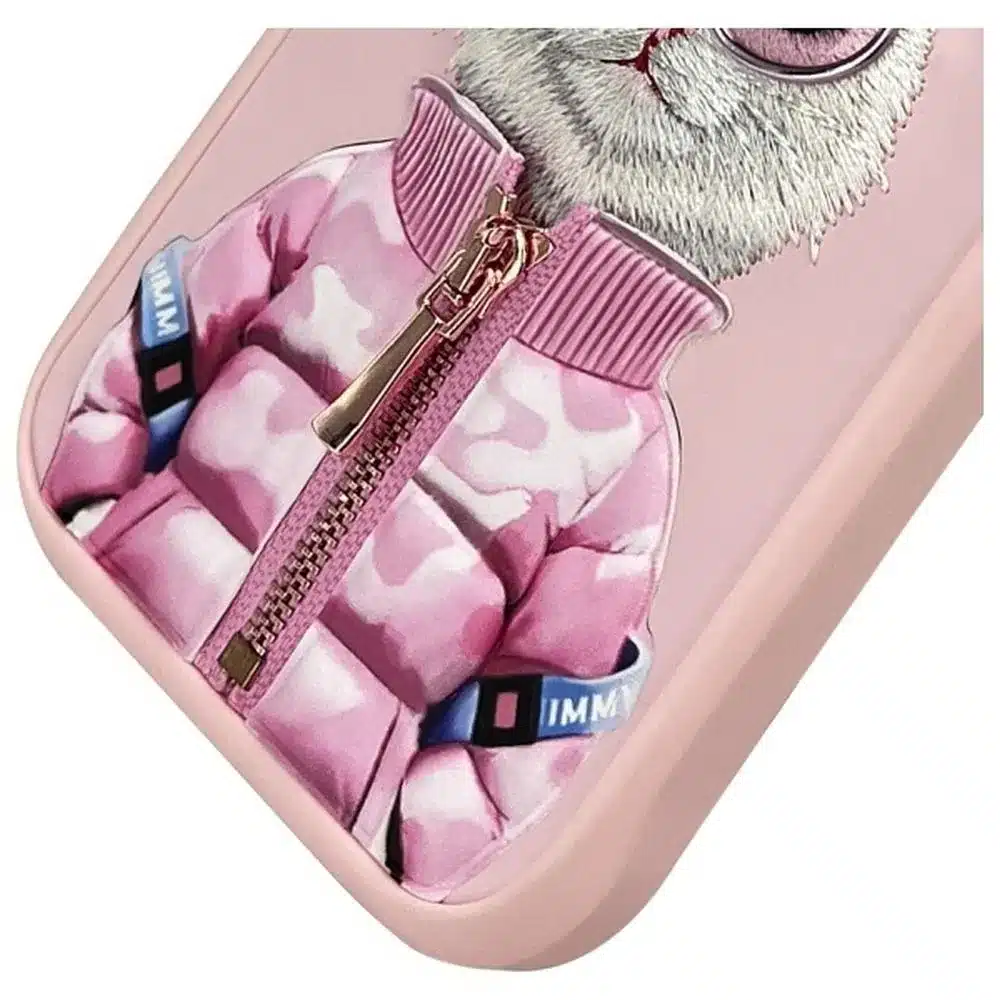 NIMMY COOL & CUTE 2.0 maskica s motivom mačke za iPhone 16 Pro - pink
