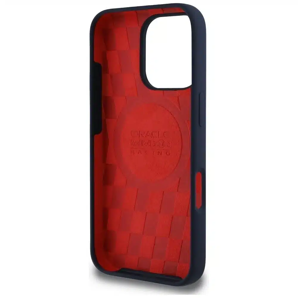 RED BULL iPhone 16 Pro maska kompatibilna s MagSafe (Silicon ORBR20 Logo Red Lining) navy plava