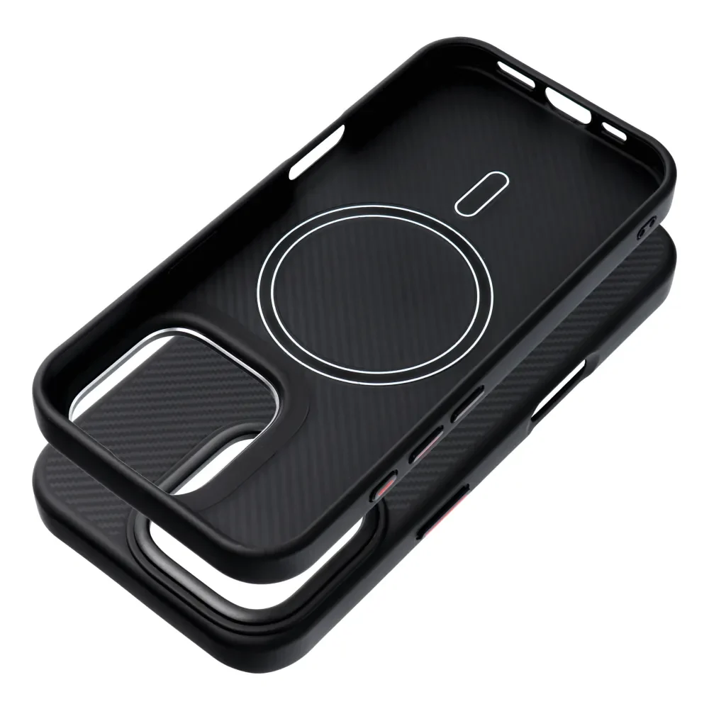 Carbon Elite Mag Cover maska kompatibilna s MagSafeom za iPhone 16 crna