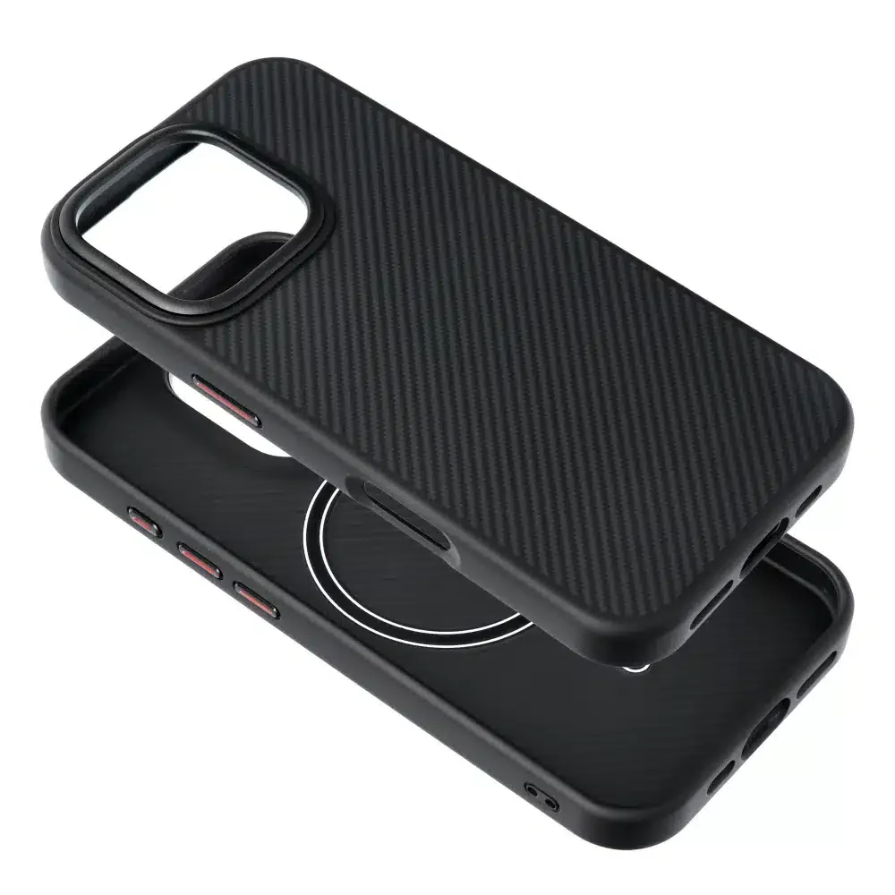 Carbon Elite Mag Cover maska kompatibilna s MagSafeom za iPhone 16 crna