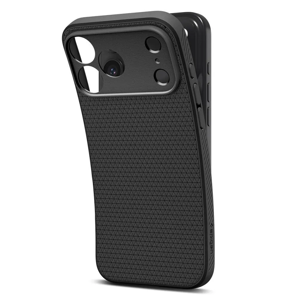 Spigen – Liquid Air maska za iPhone 17 Pro Max ACS10265 – Mat crna