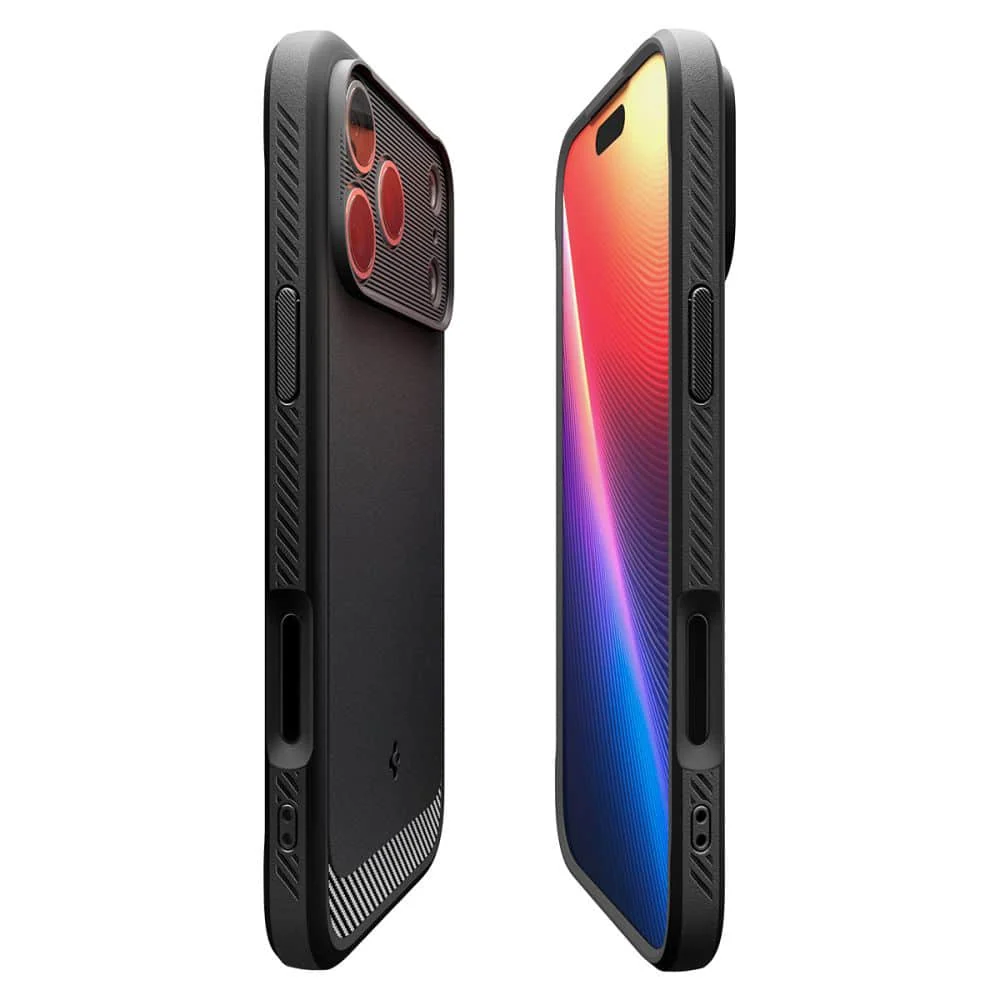 Spigen – Rugged Armor MagSafe maska za iPhone 17 Pro ACS10329 - mat crna