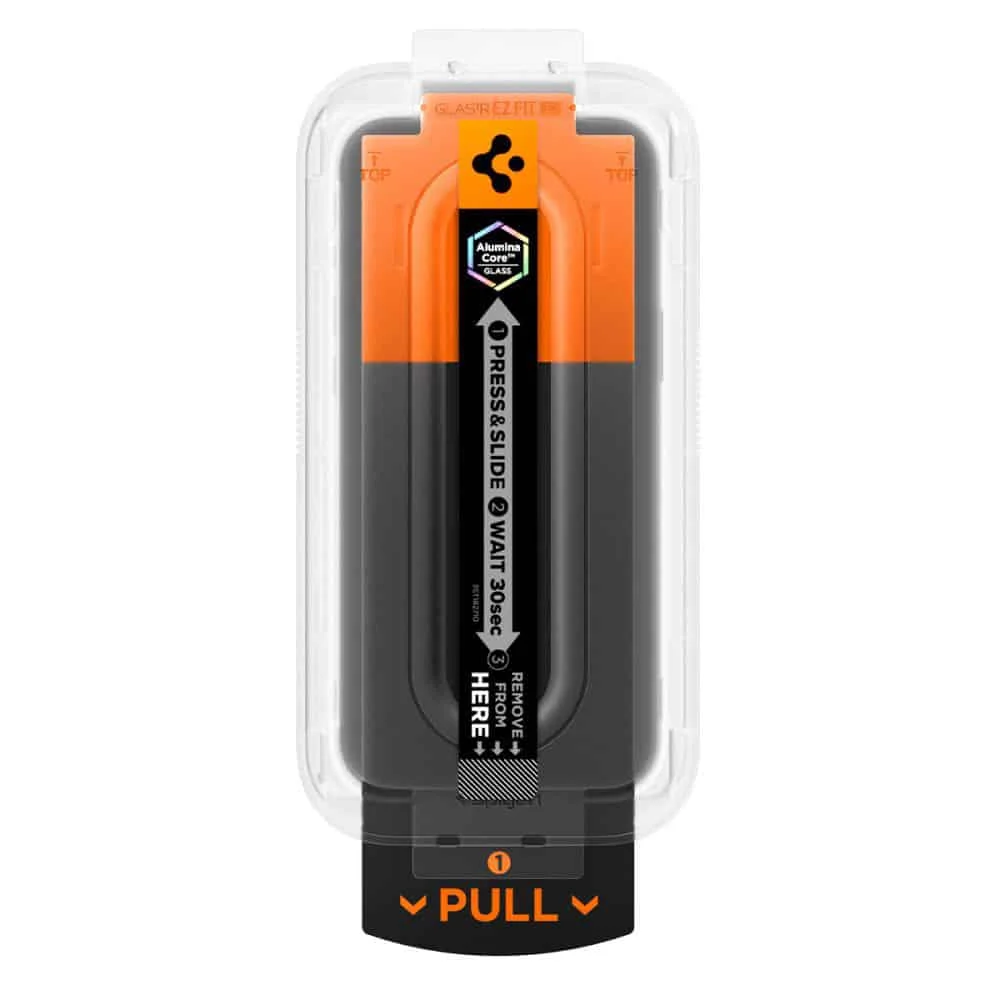 Spigen - Glas.tR EZ-FIT Pro - iPhone 16 Pro / iPhone 17 / iPhone 17 Pro AGL10097- Prozirno