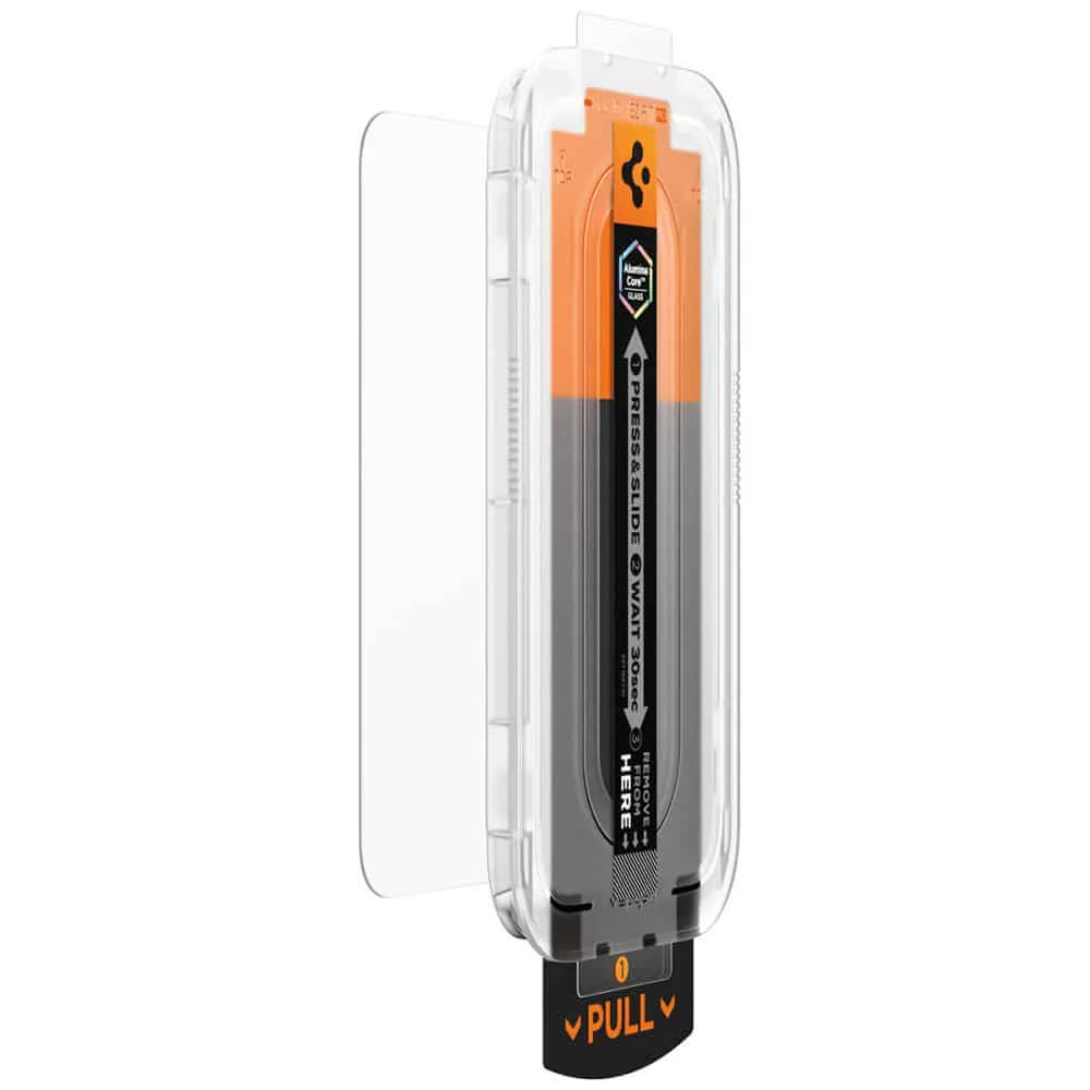 Spigen - Glas.tR EZ-FIT Pro - iPhone 16 Pro / iPhone 17 / iPhone 17 Pro AGL10097- Prozirno