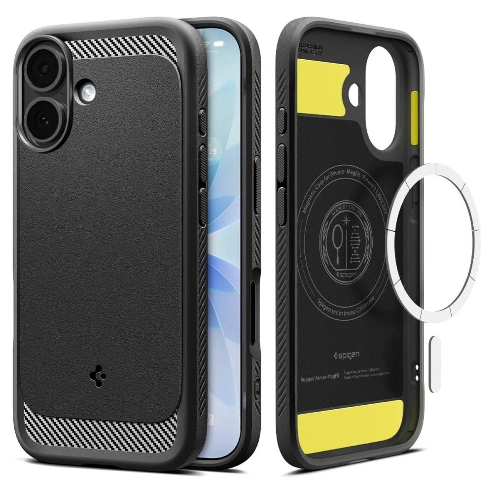 Spigen - Rugged Armor MagSafe maska za iPhone 17 ACS10367- mat crna