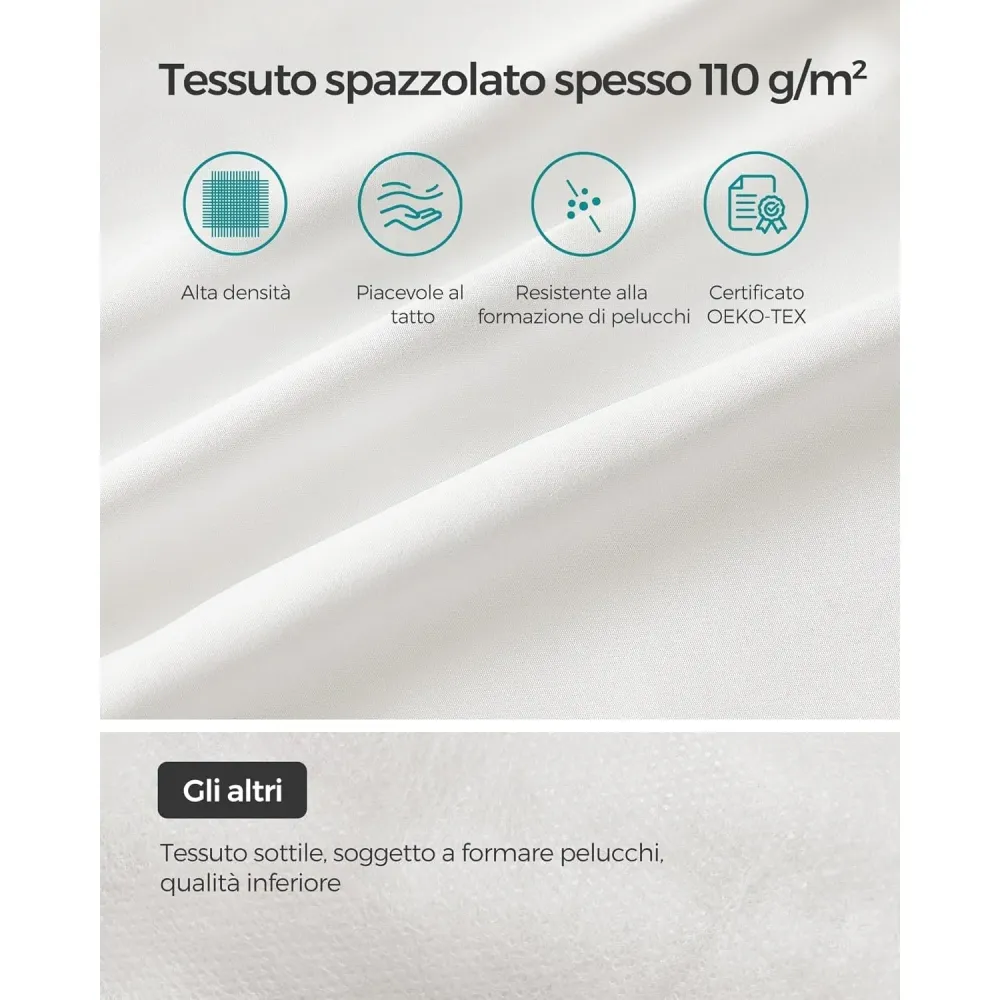 Jastuci za krevet 50 x 70 cm, set od 2 komada, bijeli