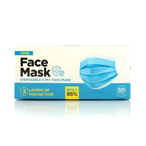 Zaštitne maske troslojne - 50 komada