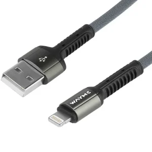 WAYME kabel za punjenje i sinkronizaciju, pleteni od mikrovlakana, 200 cm, USB> Lightning