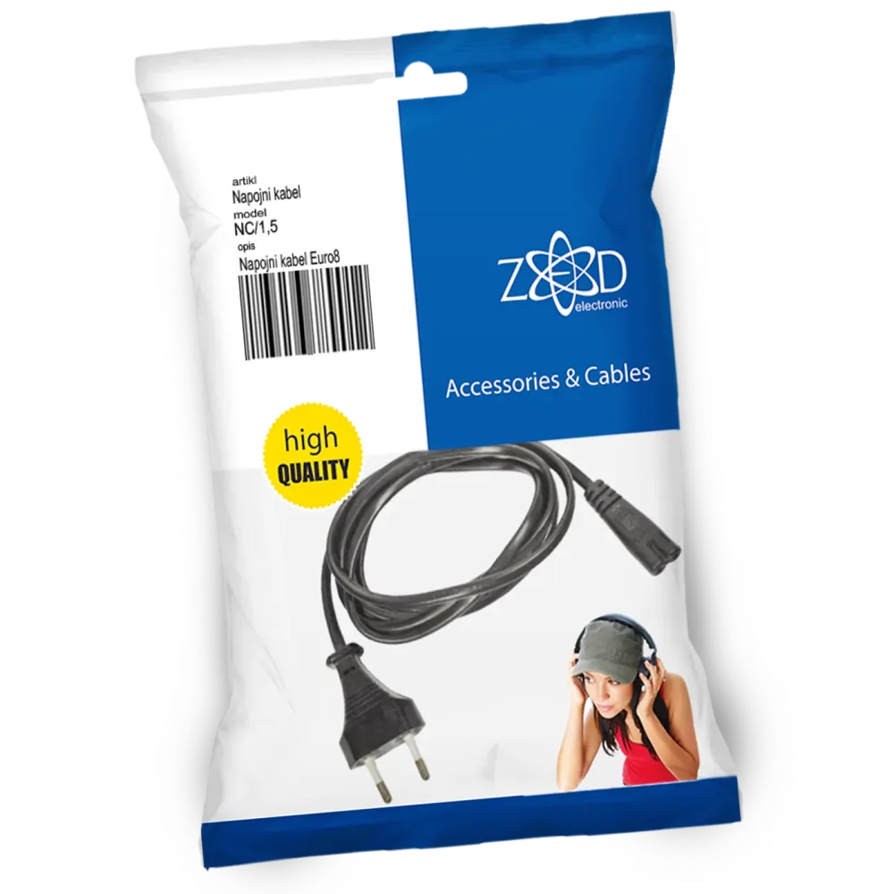 ZED electronic Kabel napojni, Euro na Euro8, 1.5 met - NC/1,5