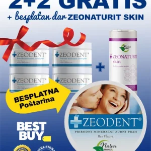 Zeodent prašak - Akcijski Paket 2+2 GRATIS + POKLON