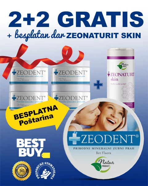 Zeodent prašak - Akcijski Paket 2+2 GRATIS + POKLON