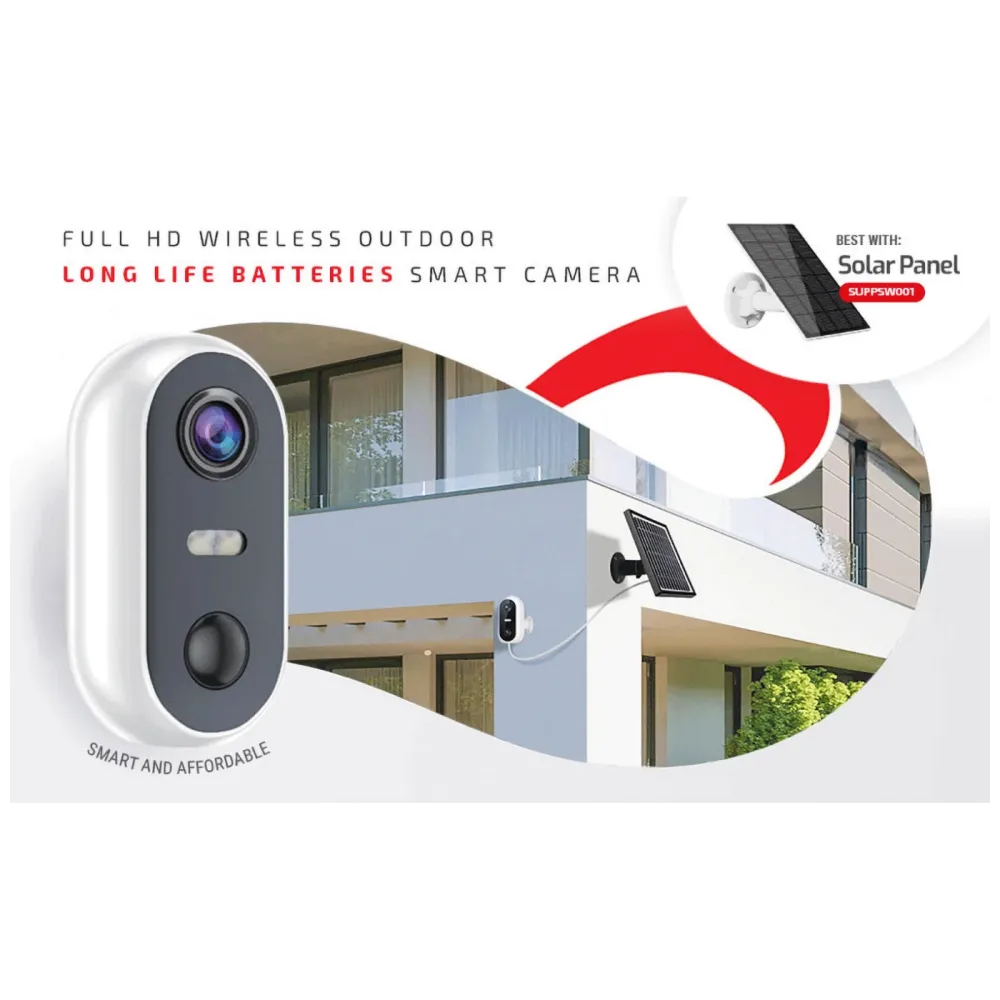 Superior Kamera IP, 1080p, WiFi, micro SD, 2 x 4800mAh, Outdoor - Smart Camera FullHD Outdoor