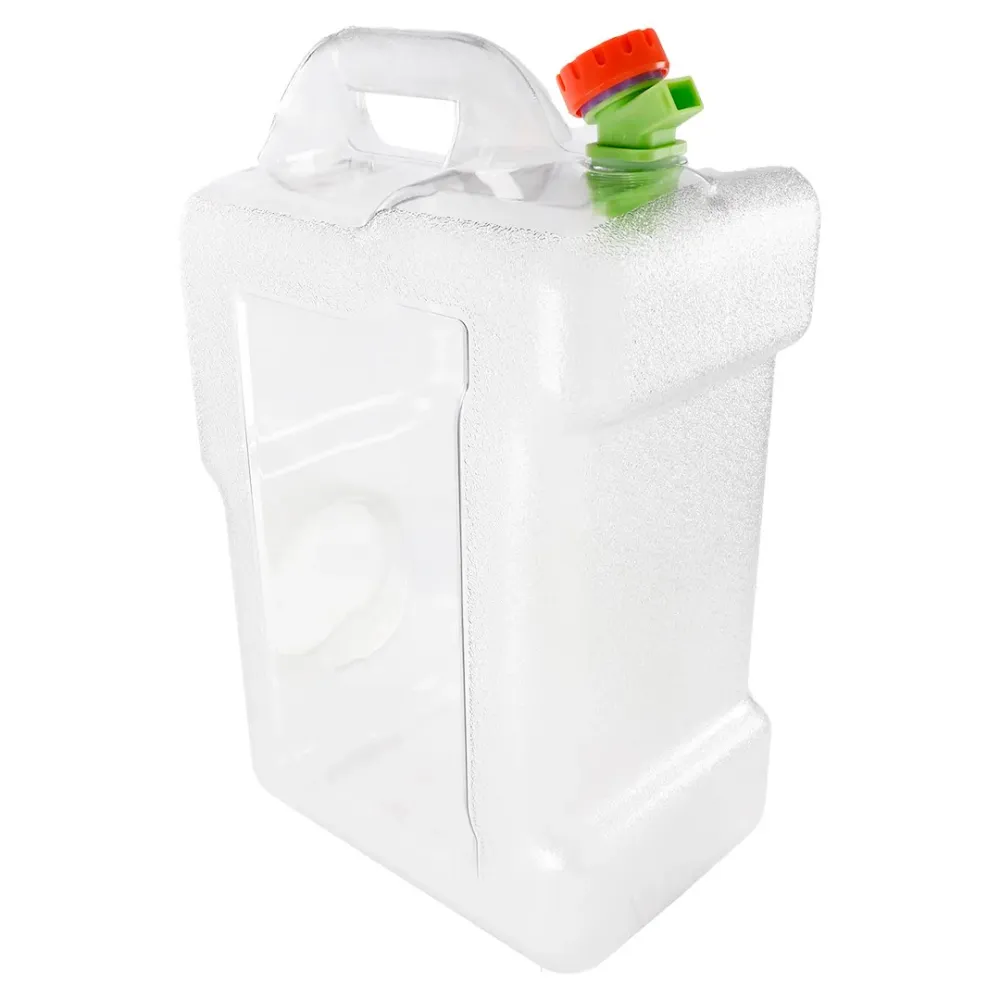 Kanistar za vodu 12 L, s plastičnim ventilom, proziran