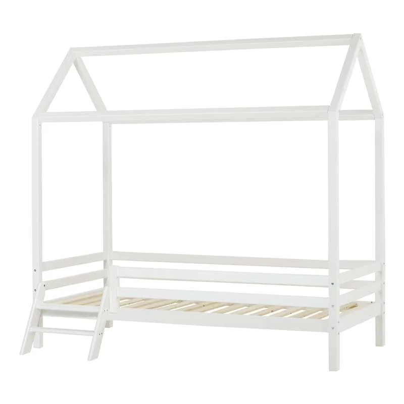 Hoppekids ECO Dream - Husseng m. Trappe - 90x200 cm. - Kreda