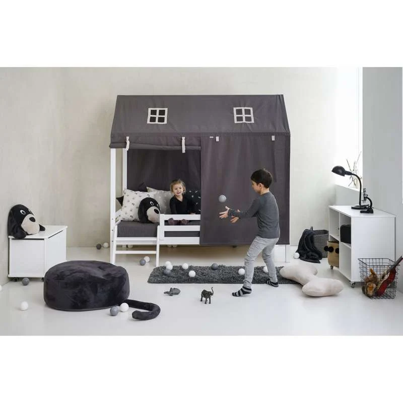 Hoppekids ECO Dream - Husseng m. Trappe - 90x200 cm. - Kreda
