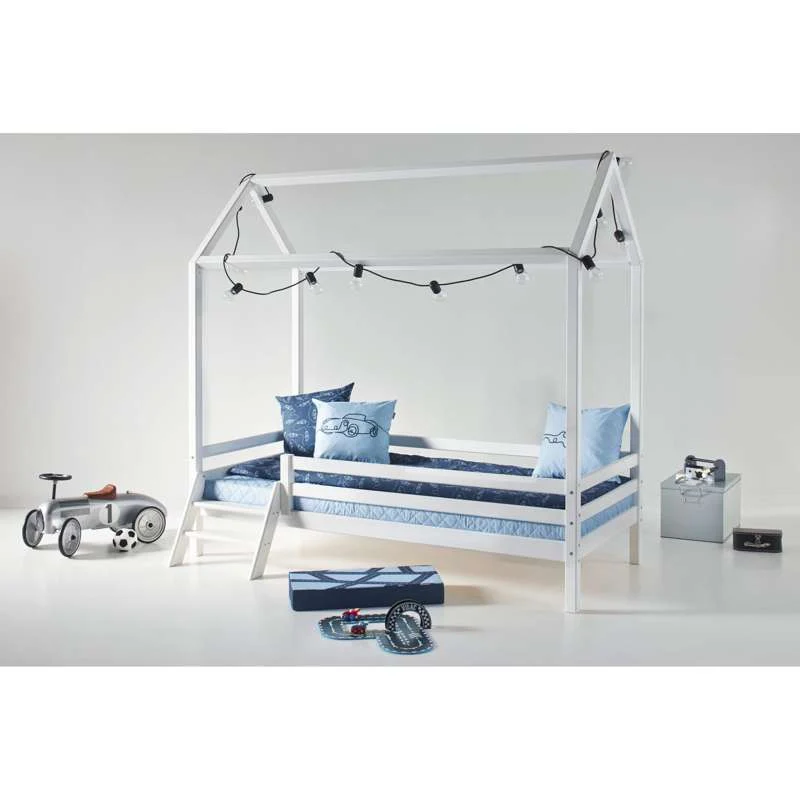 Hoppekids ECO Dream - Husseng m. Trappe - 90x200 cm. - Kreda