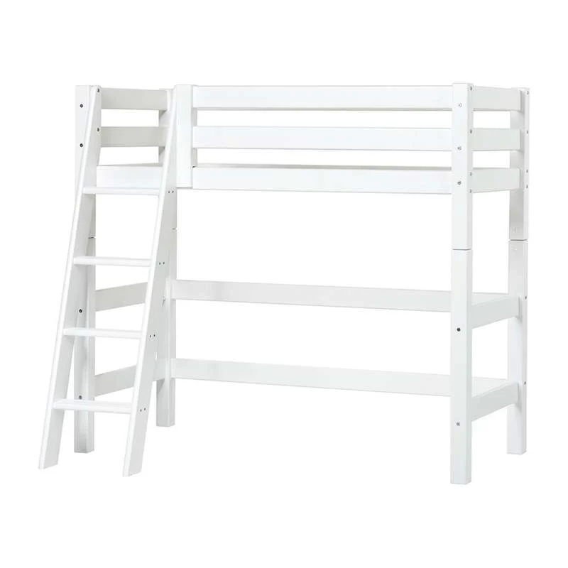 Hoppekids ECO Luxury - Srednji krevet s kosim ljestvama (više veličina) - Slonovač | OEKO-TEX® Certified