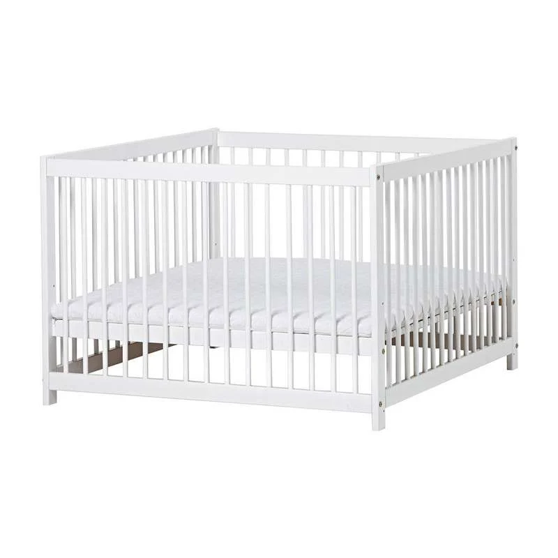 Hoppekids Kravlegårdsmadras - 80x86x3 cm. - Hvid