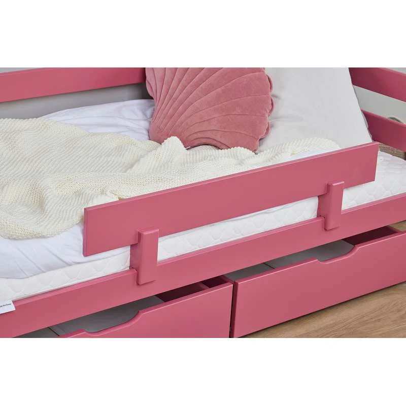 Hoppekids ECO Comfort - Ograda za juniorski krevet - Barokna ruž Sleepovers