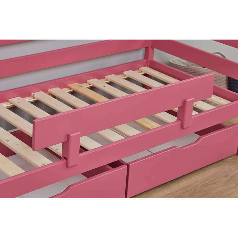 Hoppekids ECO Comfort - Ograda za juniorski krevet - Barokna ruž Sleepovers