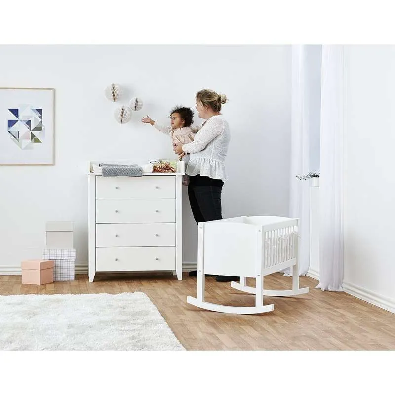 Hoppekids Vugge - 40x80 cm. - Hvid