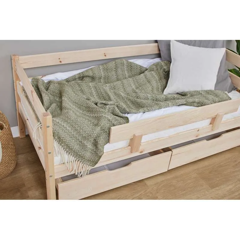 Organski pamuk Hoppekids ECO Comfort - Ograda za juniorski krevet - Prirodno