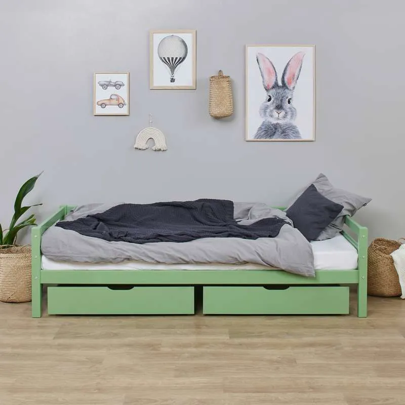 Hoppekids ECO Dream - My Color Juniorseng - 90x200 cm. - Razdvojiv - Svijetlo zelena