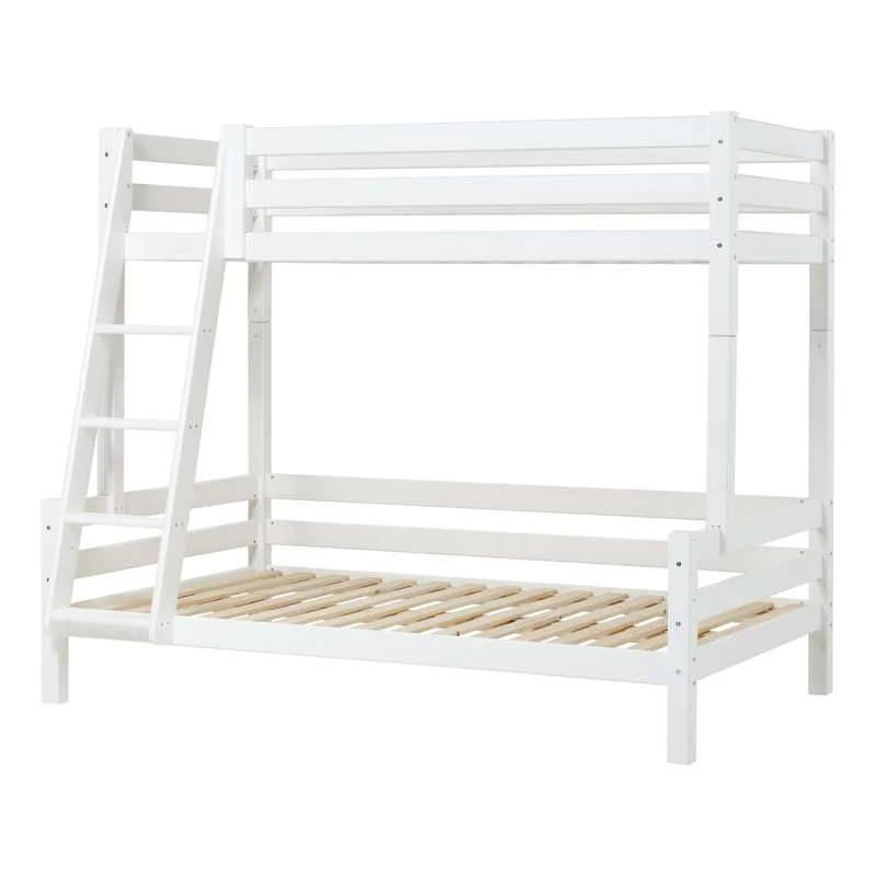 Hoppekids ECO Luxury - Visoka obiteljska krevet na kat - 120x200 cm. - Alabaster