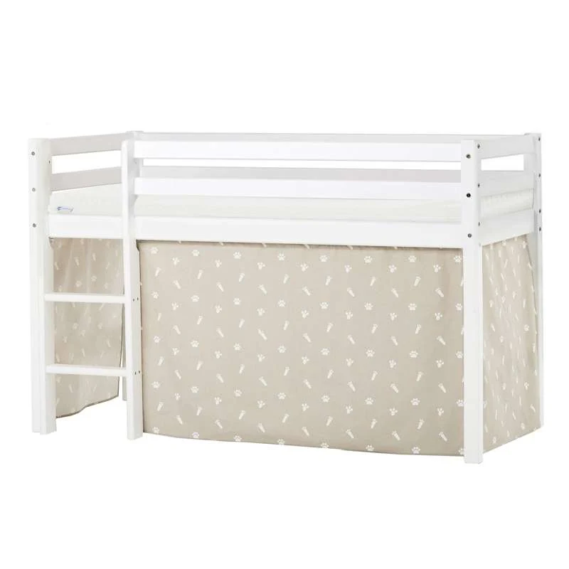 Hoppekids ECO Dream - Halvhøj Seng m. PETS Forhæng - 70x160 cm. - Ikke Delbar