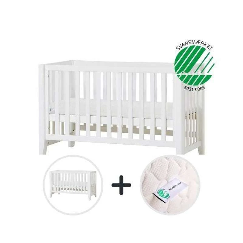 Hoppekids ANTON - Krevetac s ECO Dream madracem - 60x120 cm. - Slonovač