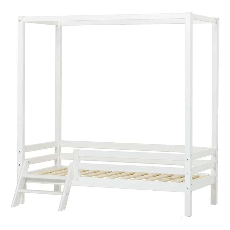 Hoppekids ECO Dream - Krevet s nebesima s stepenicama - 70x160 cm. - Alabaster