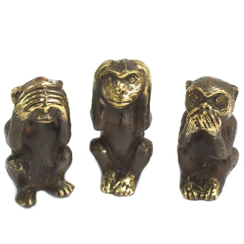 Mesingane statue Tri mudre majmune Set od 3