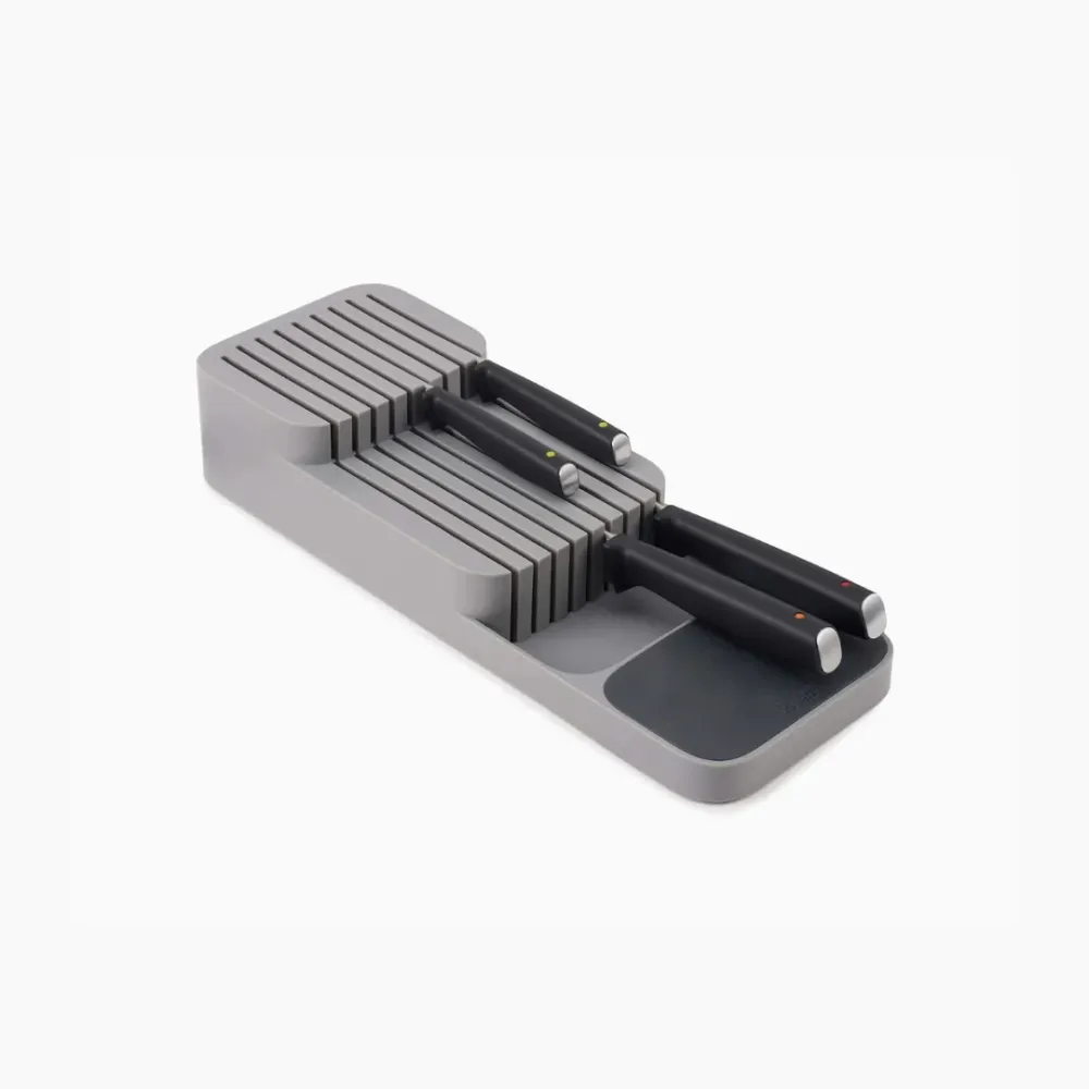 DrawerStore™ Grey Compact Knife Organizer
