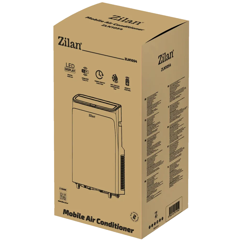 Zilan Prijenosni/Mobilni klima uređaj, 3u1,12000Btu, 1350W, WiFI - ZLN1054
