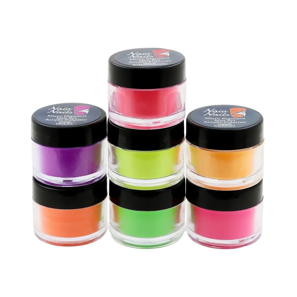 Neon Collection akrilni prah - set od 7
