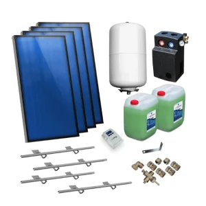 Solarni paket ravni kolektor AMX2.38 9,52 m² za kosi krov