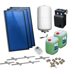 Solarni paket ravnih kolektora AMX2.51 7,59 m² za kose krovove