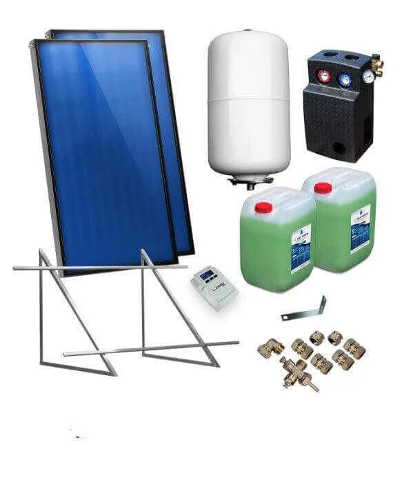 Solarni paket ravnih kolektora AMX2.85 5,74 m² za ravne krovove