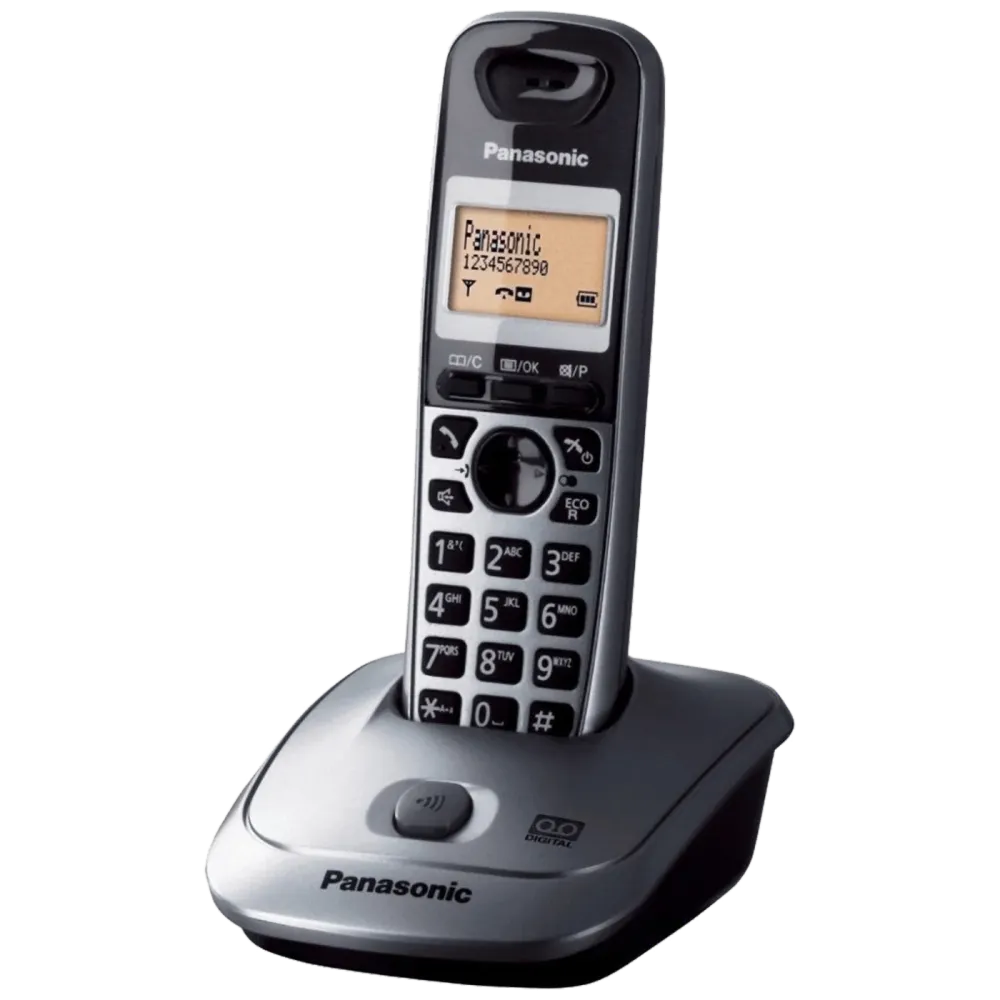 Panasonic Telefon bežični, DECT/GAP, 1.4" display 1.4, metalik siva - KX-TG2511FXM