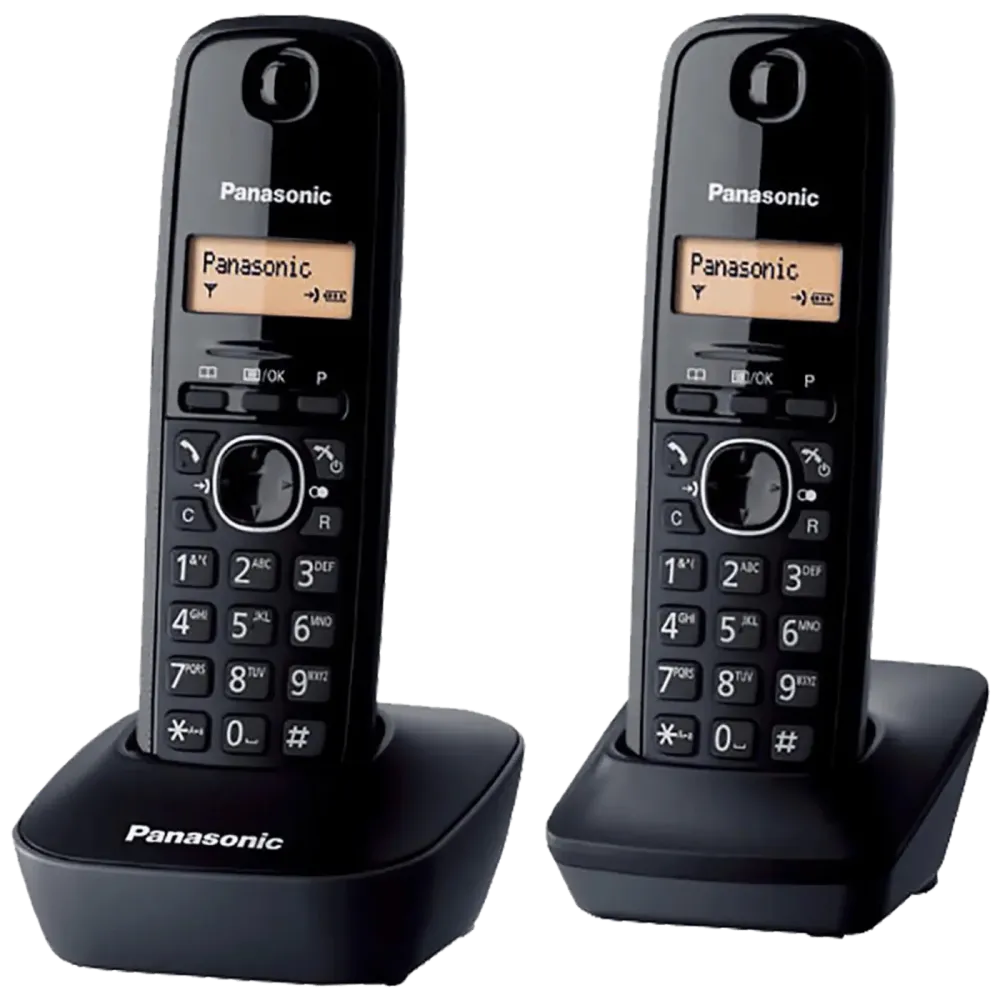 Panasonic Telefon bežični, sa dvije slušalice, 1.4" LCD display - KX-TGB612FXB
