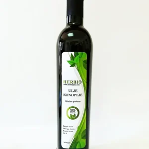 Hladno prešano ulje konoplje 500 ml.