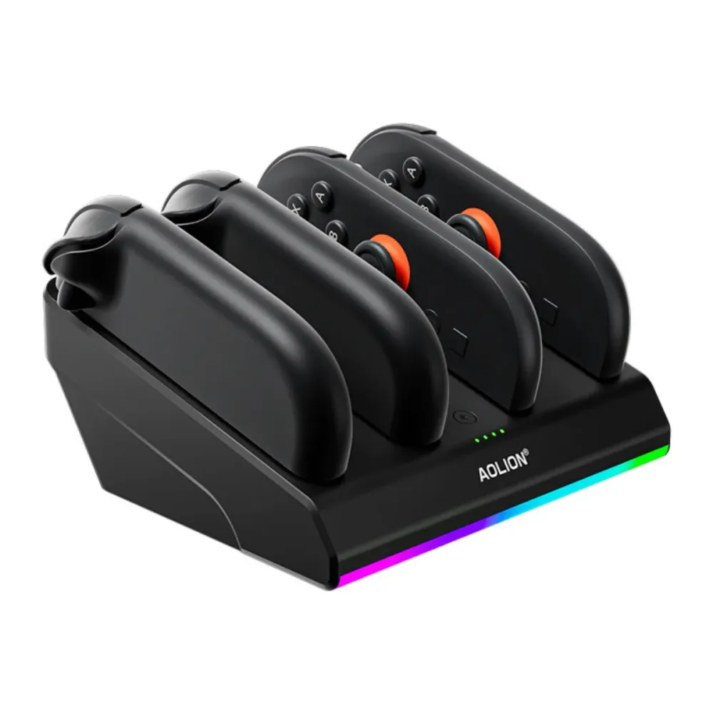 Punjač za Joy-Con kontrolere s 4 stanice, RGB | za Nintendo Switch 2